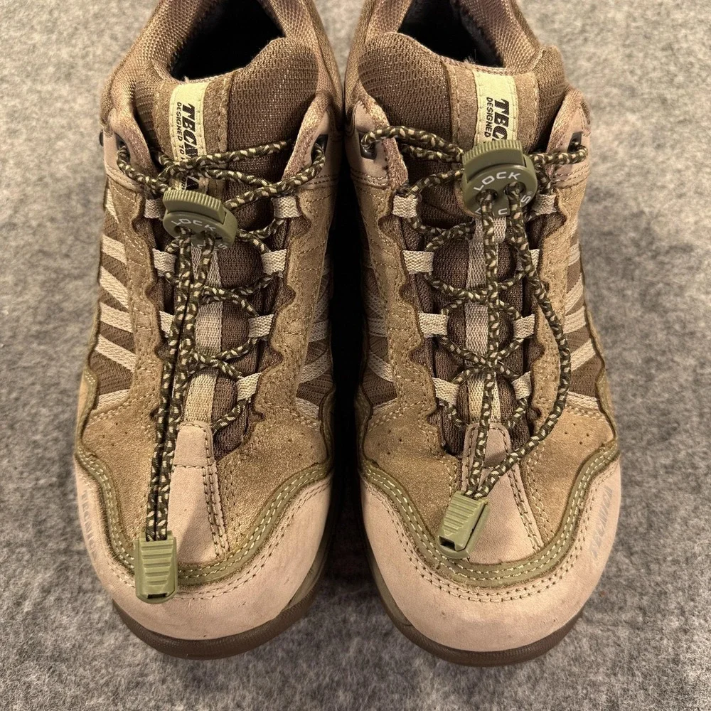 Tecnica Gore-Tex Shoes Womens Size 7.5 Brown Suede Low Top Hiking Trail Sneakers